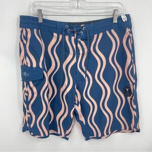 Vissla A Drifting Lark 20" Boardshort Phantom Sz 33 9” inseam